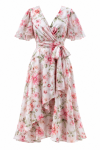 Elegant Floral Midi Dress
